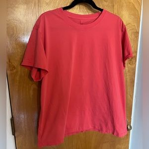 Lululemon - All Yours Cotton T-Shirt - Pale Raspberry - Size 14